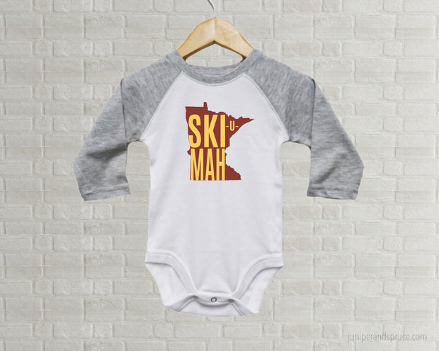 Minnesota Gophers Baby One Piece - Ski U Mah