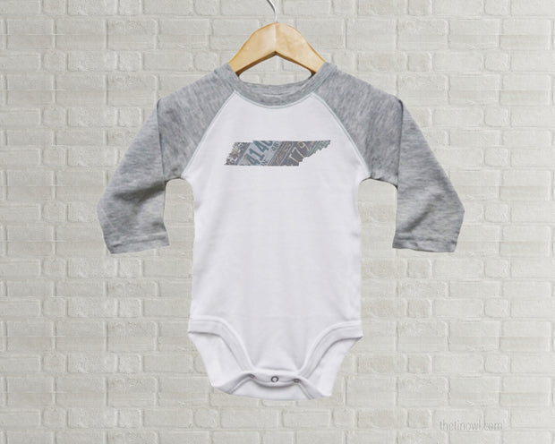 Tennessee Baby Bodysuit | Romper | Vintage License Plate Art