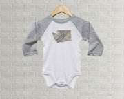 Washington Baby Bodysuit | Romper | Vintage License Plate Art