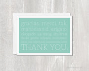 Greeting Card - Gracias Merci Thank You