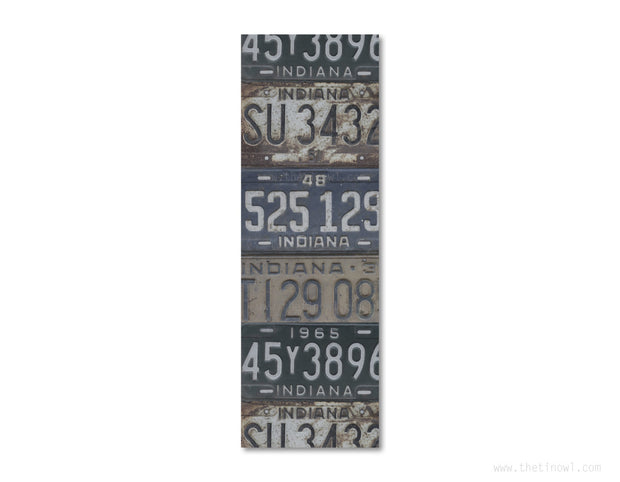 Bookmark - Vintage Indiana License Plates