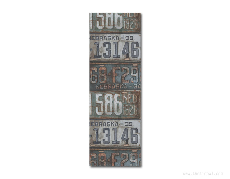 Bookmark - Vintage Nebraska License Plates