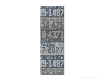 Bookmark - Vintage South Dakota License Plates