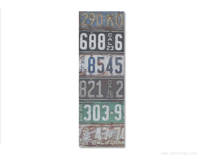 Bookmark - Vintage California License Plates