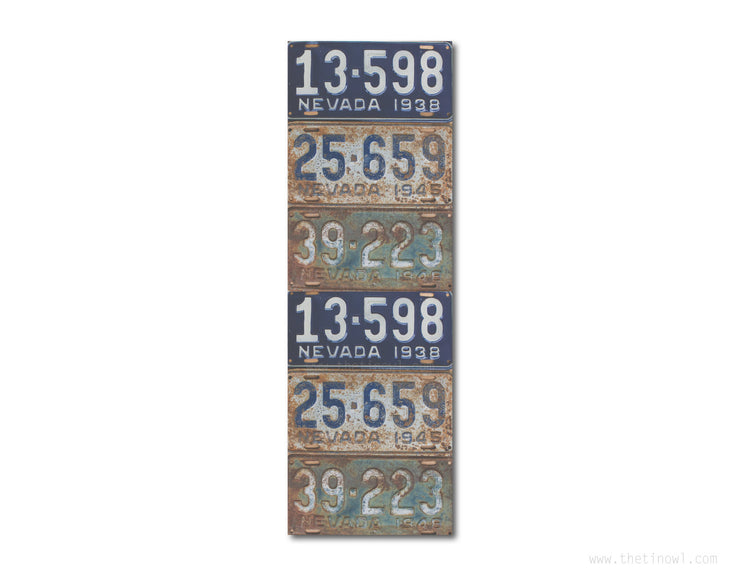 Bookmark - Vintage Nevada License Plates