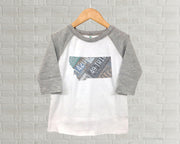Montana Youth Raglan T-Shirt - Vintage License Plate Art