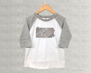 Pennsylvania Youth Raglan T-Shirt - Vintage License Plate Art