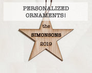 Personalized Ornament | Any State | Custom Rustic Wood | Christmas Love | Etched | Laser Cut | Holiday Gift