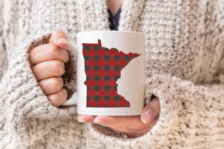 Coffee Mug - Minnesota Buffalo Plaid