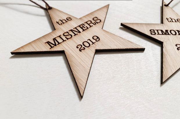 Personalized Ornament | Any State | Custom Rustic Wood | Christmas Love | Etched | Laser Cut | Holiday Gift