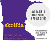 Minnesota Vikings Skolfda - Youth Raglan T-Shirt